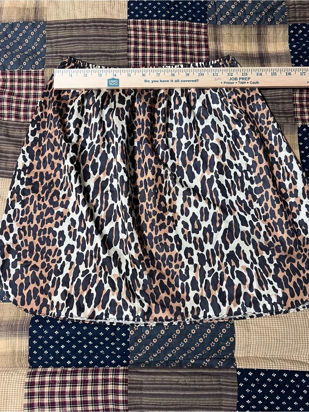 VTG Vanity Fair Leopard Print Half Slip Skirt Sz L 18 Made in USA Animal Print